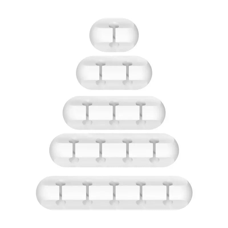 Silicone USB Cable Clip - Adhesive Desk Cord Organizer