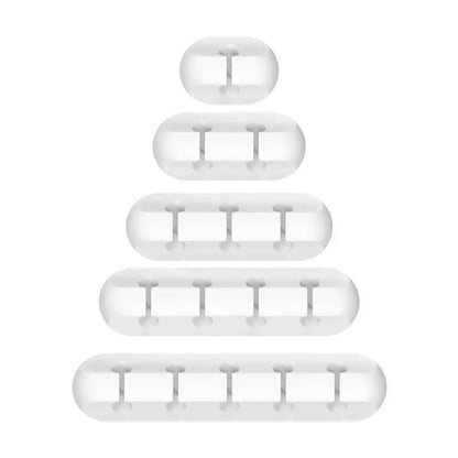Silicone USB Cable Clip - Adhesive Desk Cord Organizer