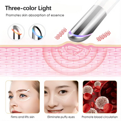 LED Eye Massager Wand for Dark Circles and Puffiness