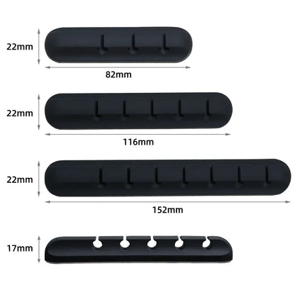 Silicone USB Cable Clip - Adhesive Desk Cord Organizer